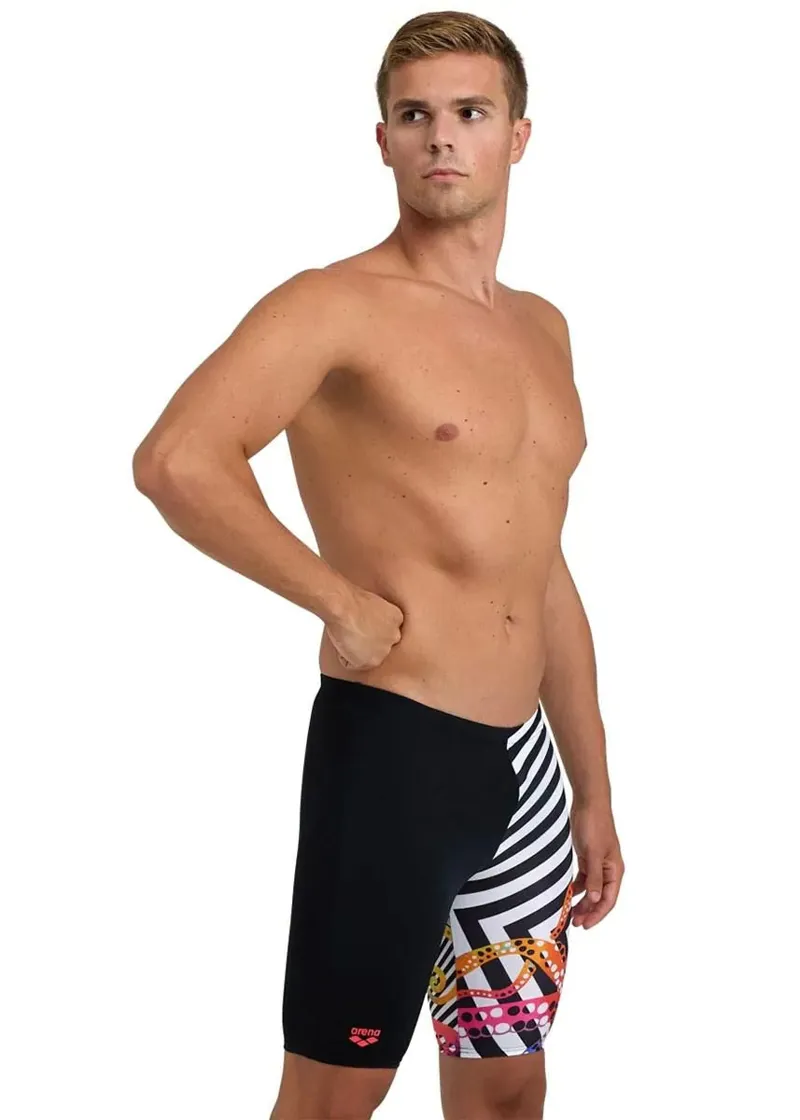 Arena Men's Crazy Octopus Jammer Black/Multi-4